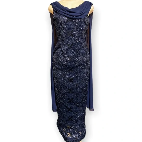 Tahari | Dresses | Nwot Tahari Sequined Evening Dress | Poshmark